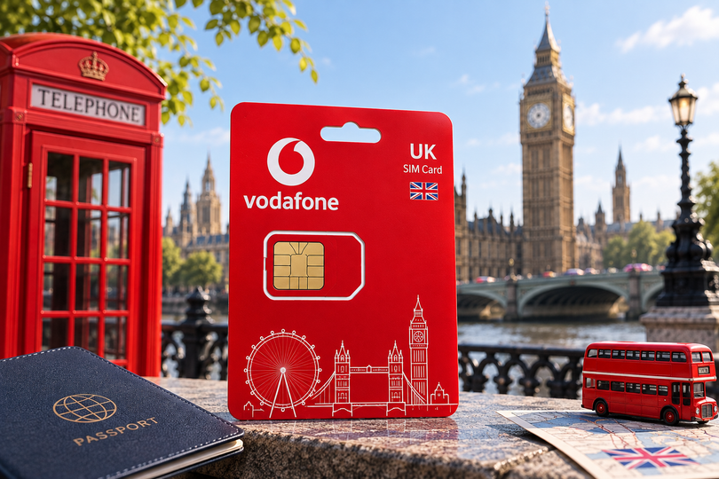 سیم کارت Vodafone کاربردها، فعالسازی و شارژ سیم کارت ودافون انگلیس
